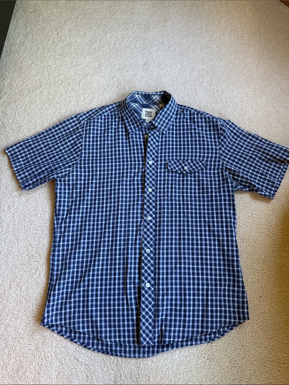Paper Denim & Cloth men’s plaid shirt - Large